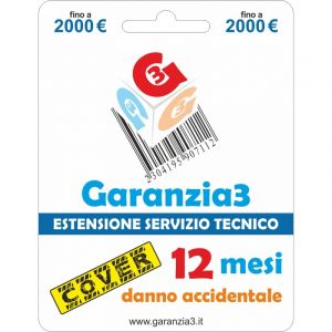 GARANZIA3 COVER 12 MESI MESSIMALE DI COPERTURA 2000