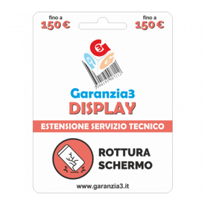 GARANZIA3 DISPLAY - VALORE DISPOSITIVO 150