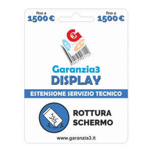 GARANZIA3 DISPLAY - VALORE DISPOSITIVO 1500